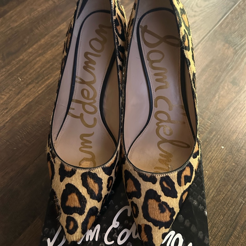 Sam Edelman Leopard Print Heels